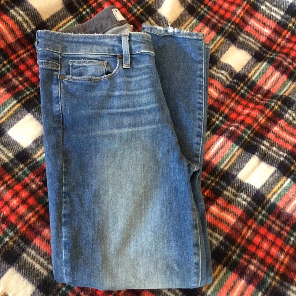 Paige Hoxton Crop Jeans Brantley Destructed 29 - Picture 4 of 8